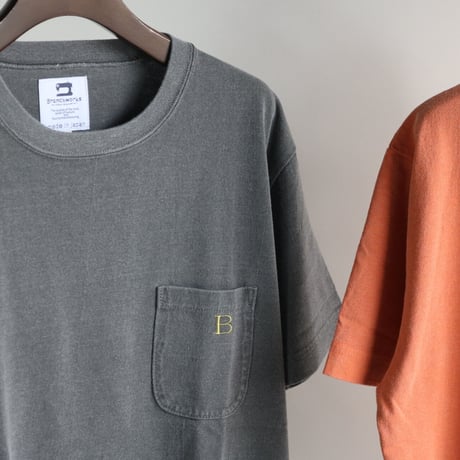 Branchworks / エメラルド天竺 POCKET EMB TEE