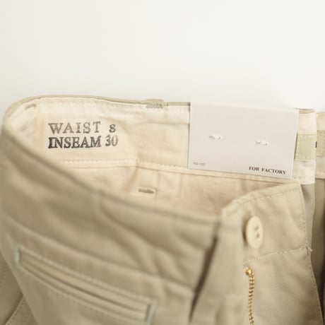 UNISEX / FOB FACTORY / NARROW U.S TROUSER / F0514