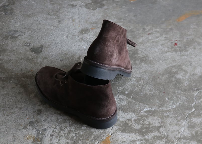 品質満点 SOLOVAIR 2EYE CHUKKA BOOT スウェードチャッカブーツ ブーツ