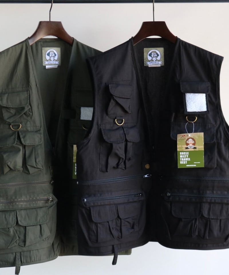 UNCLE MILTY VEST/アウター 黒 Rothco Uncle Milty Black Vest | Zumiez