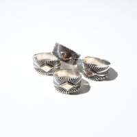UNISEX / ナバホ族 Pat Bedonie / 1/2'' 14K サンバースト リング