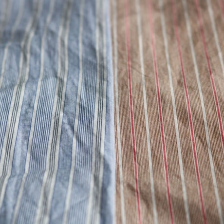 FOB FACTORY / STRIPE BAND COLLAR SHIRT / F3488
