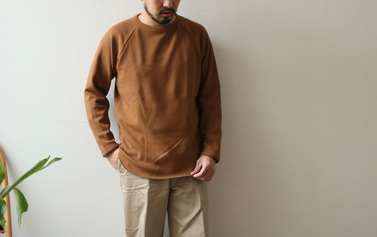 UNISEX / SPINNER BAIT / ラグランクルーネック ボンバーヒート / 10