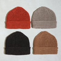 UNISEX / cableami / WOOL SHORT W/CAP / 034-25AW