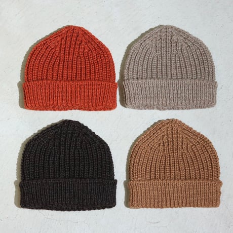 UNISEX / cableami / WOOL SHORT W/CAP / 034-25AW
