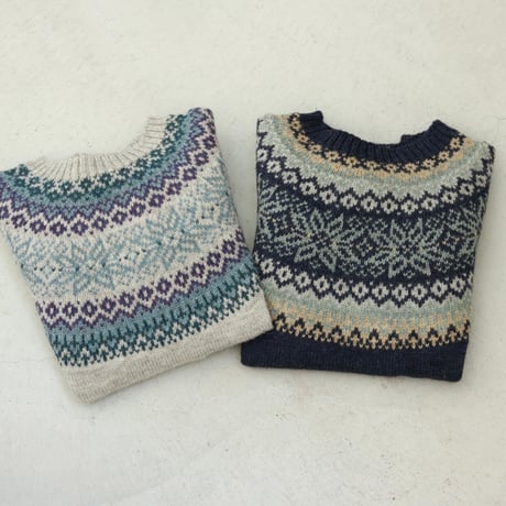 Mars Knitwear / BRITISH WOOL FAIRISLE SWEATER