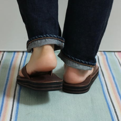 RAINBOW SANDALS / DOUBLE LAYER LUXURY LEATHER / 302ALL00