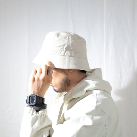 cableami / organic cotton Herringbone BUCKET HAT / 005-26SS
