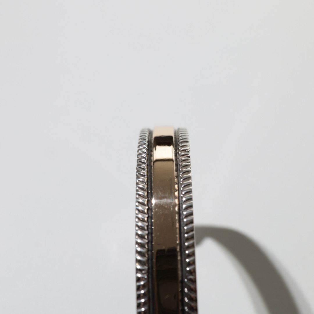 UNISEX / ナバホ族 Bruce Morgan / 3/8'' 14K チゼルワーク プ