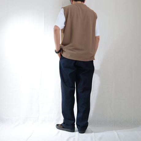 AXESQUIN -modified- / QD ECO WAFFLE SLEEVELESS TEE / 321130
