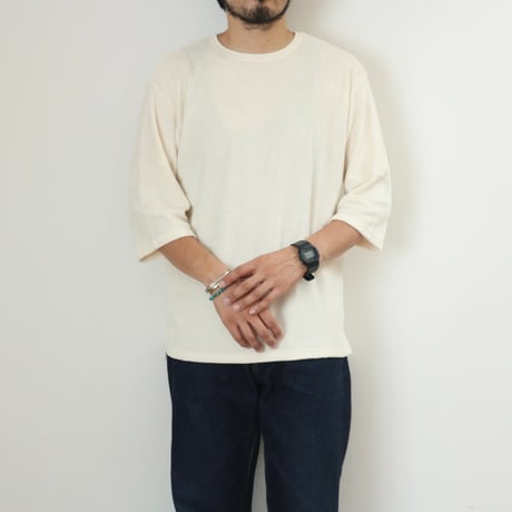 UNISEX / SPINNER BAIT / インド超長綿パイル五分袖 / 1141CP