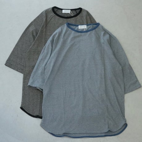 UNISEX / SPINNER BAIT / ラグラン五分袖 先染めヘンプボーダー / 1011HB