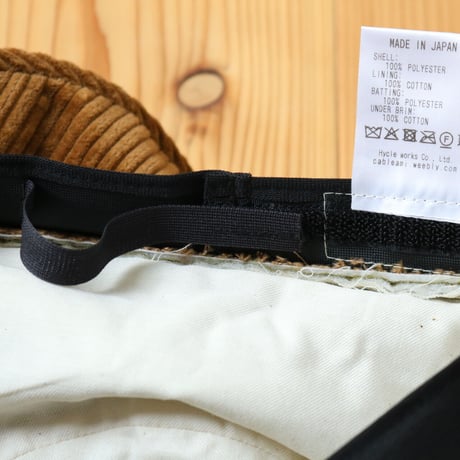 UNISEX / cableami / MILITARY QUILT BUCKET HAT / 021-23AW