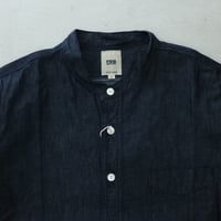 UNISEX / FOB FACTORY / DENIM BAND COLLAR SHIRT / F3470