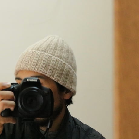 UNISEX / cableami / CASHMERE 2×2 RIB W/CAP / 027-25AW