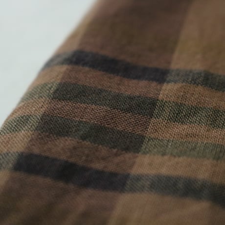 D.C.WHITE / MADRAS CHECK INDIAN CLERK SHIRTS / D241657