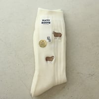 NAVY ROOTS / シープウールリブパイル / NR-SC25-02-2