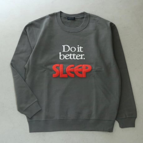 UNISEX / modem design / Messege Logo Sweat -Do it better SLEEP- / M-2310055