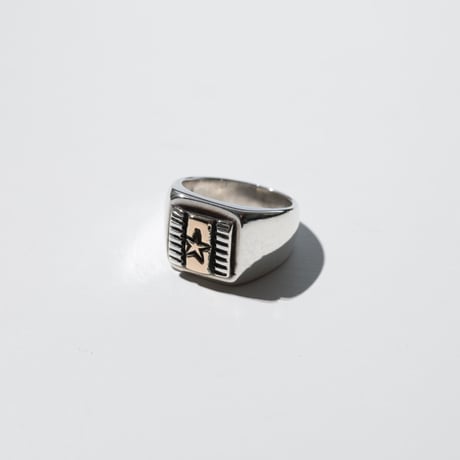 UNISEX / ナバホ族 Bruce Morgan × RIVER MAIL × LINKS / 14K Signature Star Ring