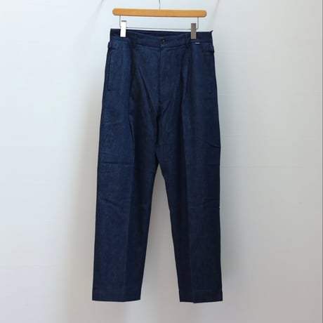FRAIZZOLI / 1 PLEAT SEEMLESS SLACKS DENIM / FR251LD14011