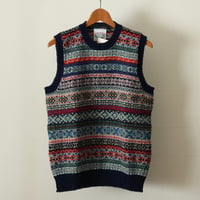UNISEX / Jamieson's / ALL OVER FAIR ISLE CREW NECK VEST / MK176C