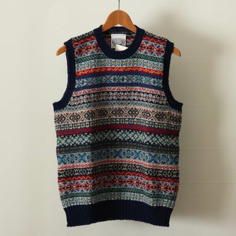 UNISEX / Jamieson's / ALL OVER FAIR ISLE CREW NECK VEST / MK176C