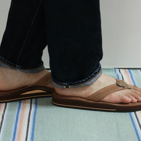 RAINBOW SANDALS / DOUBLE LAYER LUXURY LEATHER / 302ALL00