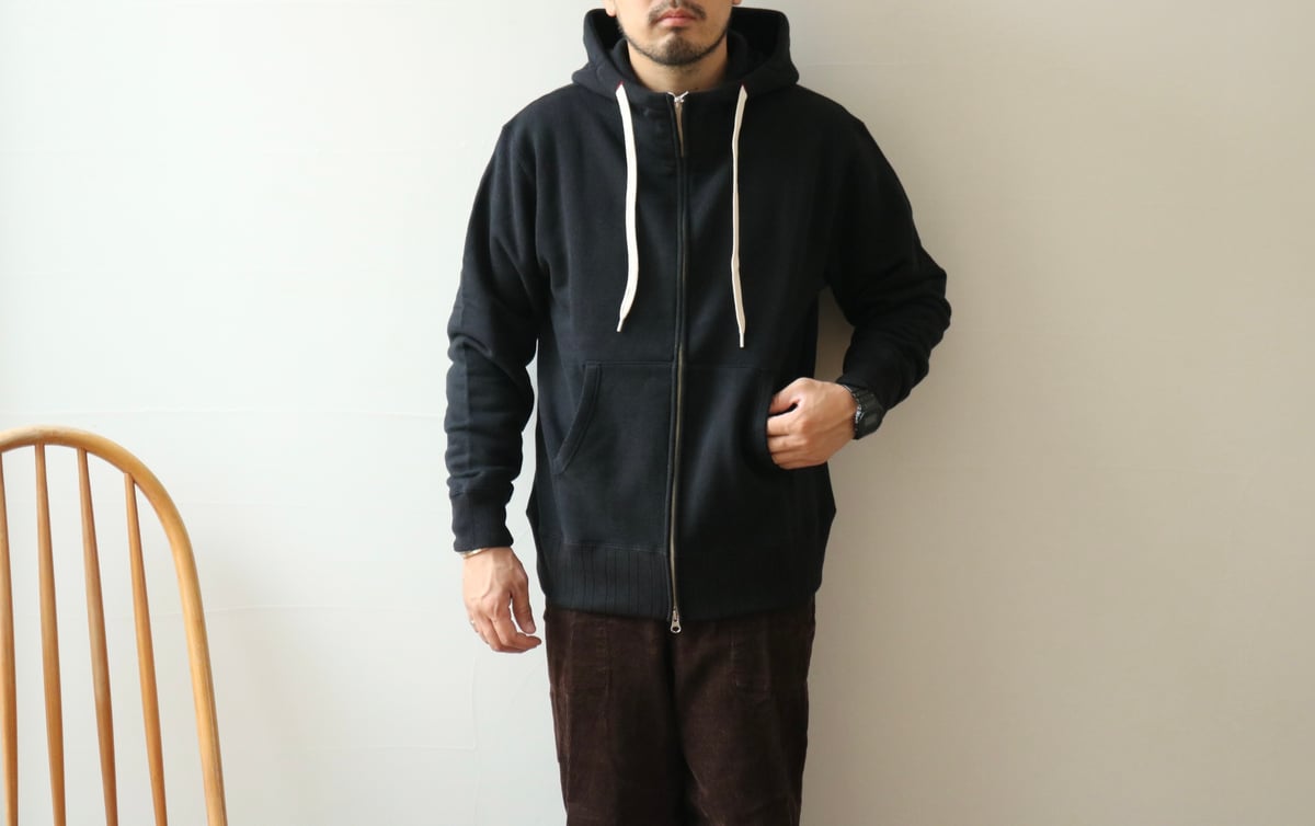 UNISEX / Velva Sheen / LOOPWHEELER BIG W-ZIP HO