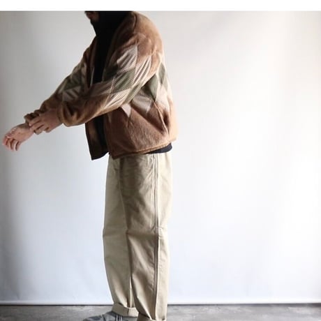 BURLAP OUTFITTER / ARGYLE FLEECE CARDIGAN