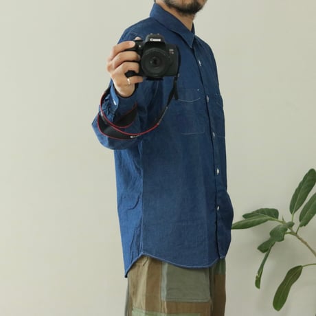 CATTA / REGULAR COLLAR W POCKET SHIRT -DENIM- / RG-03WP