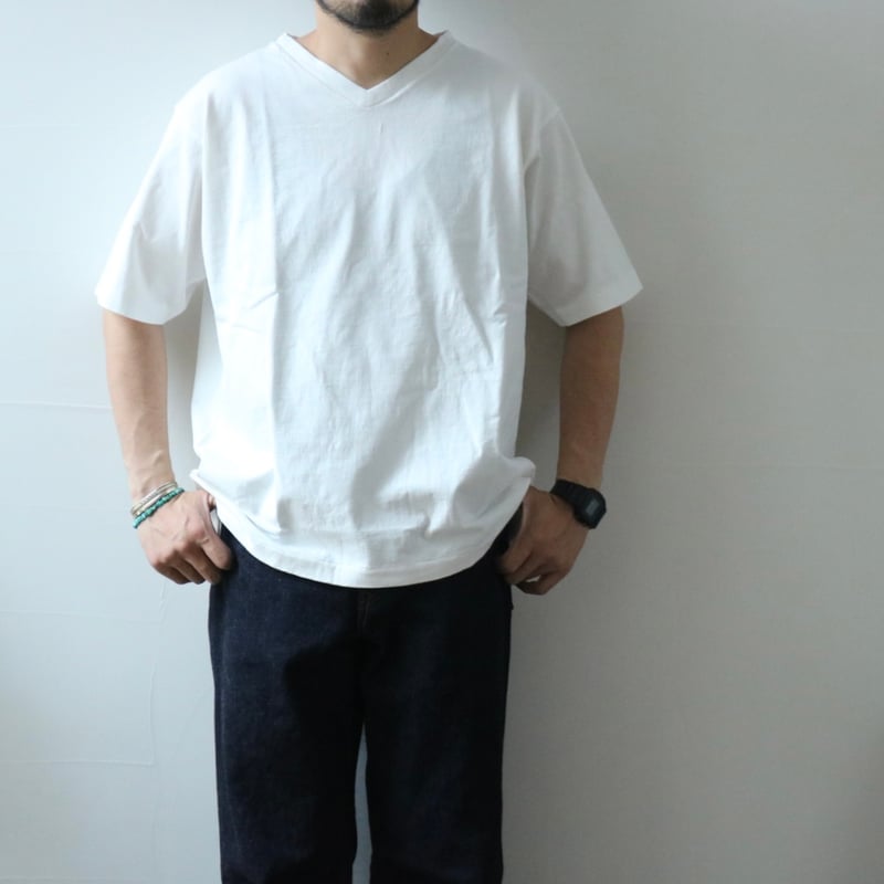 M.I.D.A. / PIGMENT DYED V-NECK TEE / M231502 |  