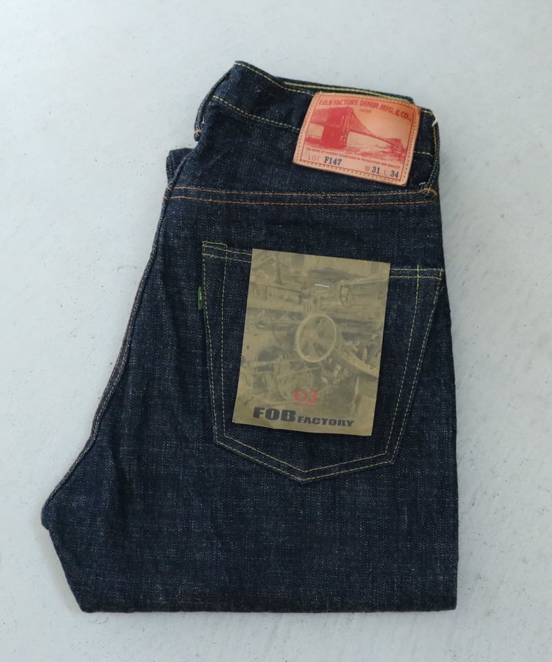 FOB FACTORY F147 セルビッチデニム 32×34 楽天市場】FOB FACTORY(エフオービーファクトリー) “G3織機