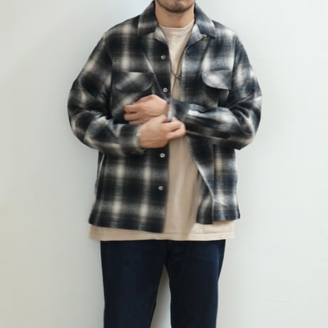 FOB FACTORY / NEL OPEN COLLAR SHIRT / F3505