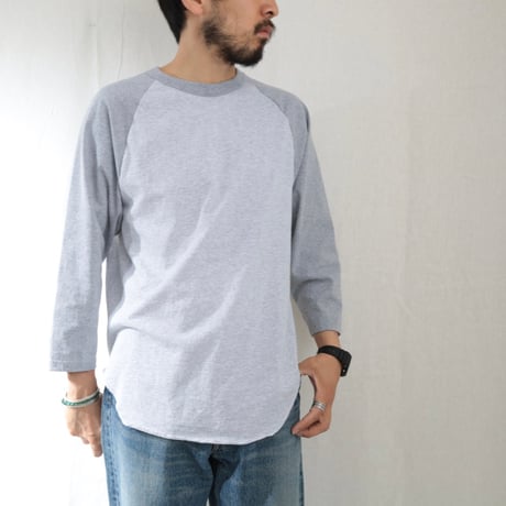 UNISEX / WALLA WALLA SPORT / 3/4 BASEBALL TEE ASH 2-TONE
