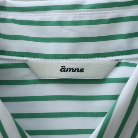 UNISEX / amne / PIMA STRIPE covered shirts / amn-SH-043