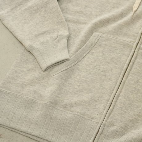 UNISEX / Velva Sheen / LOOPWHEELER BIG W-ZIP HOODIE / 162373