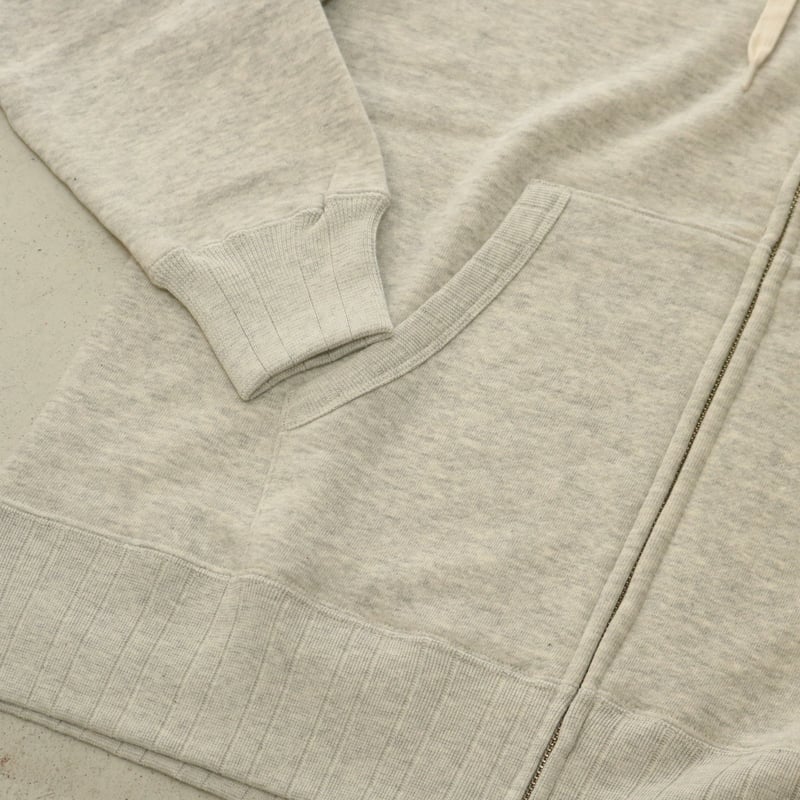 UNISEX / Velva Sheen / LOOPWHEELER BIG W-ZIP HO