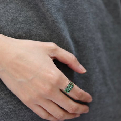 UNISEX / ナバホ族 Veronica Benally / Flat Inlay リング