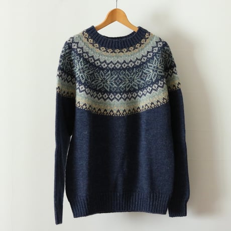 Mars Knitwear / BRITISH WOOL FAIRISLE SWEATER