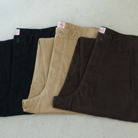 【最終値下げ】CRANK PROJECTS　ファットパンツ　ブラウン　40 CRANK PROJECTS / ファットパンツ コットンサージ / FAT501CS | L