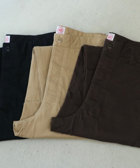 CRANK PROJECTS　ファットパンツ　ブラウン　38 CRANK PROJECTS クランクプロジェクツ｜綿ギャバ ファットパンツ
