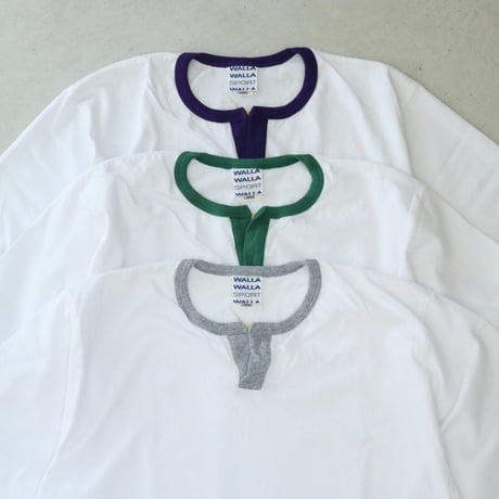 WALLA WALLA SPORT / H/S SPLIT NECK RINGER TEE