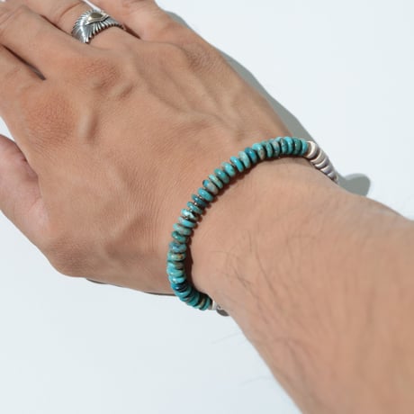 UNISEX / Turquoise × Shell ブレスレット