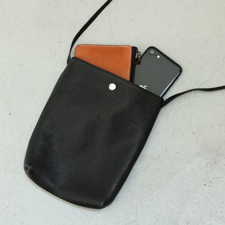 UNISEX / ''LINKS'' ORIGINAL / LEATHER SNAP BAG (小)