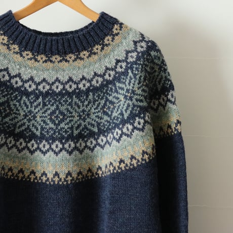 Mars Knitwear / BRITISH WOOL FAIRISLE SWEATER
