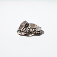 UNISEX / ナバホ族 Bruce Morgan / 1/4'' 14K 4ダイヤ+アロー リング