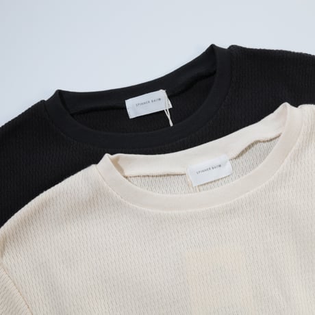 UNISEX / SPINNER BAIT / リブクルーネック 空紡糸サーマル / 123TH