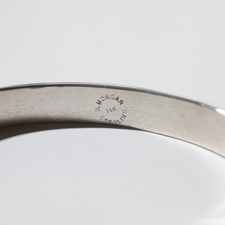 UNISEX / ナバホ族 Bruce Morgan / 3/8'' 14K Hammer Texture バングル