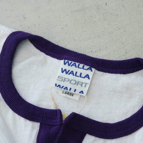 WALLA WALLA SPORT / H/S SPLIT NECK RINGER TEE