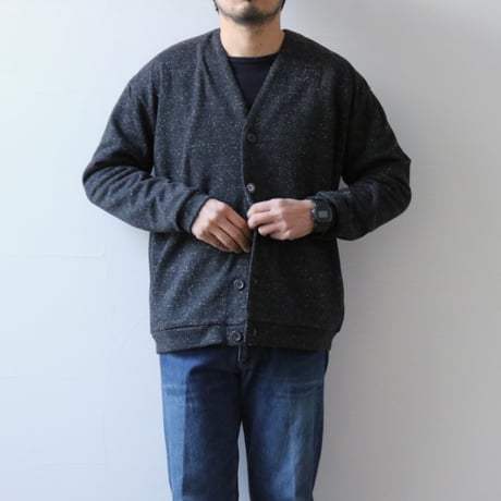 UNISEX / SPINNER BAIT /  リブカーディガン ネップ接結ニット / 212N
